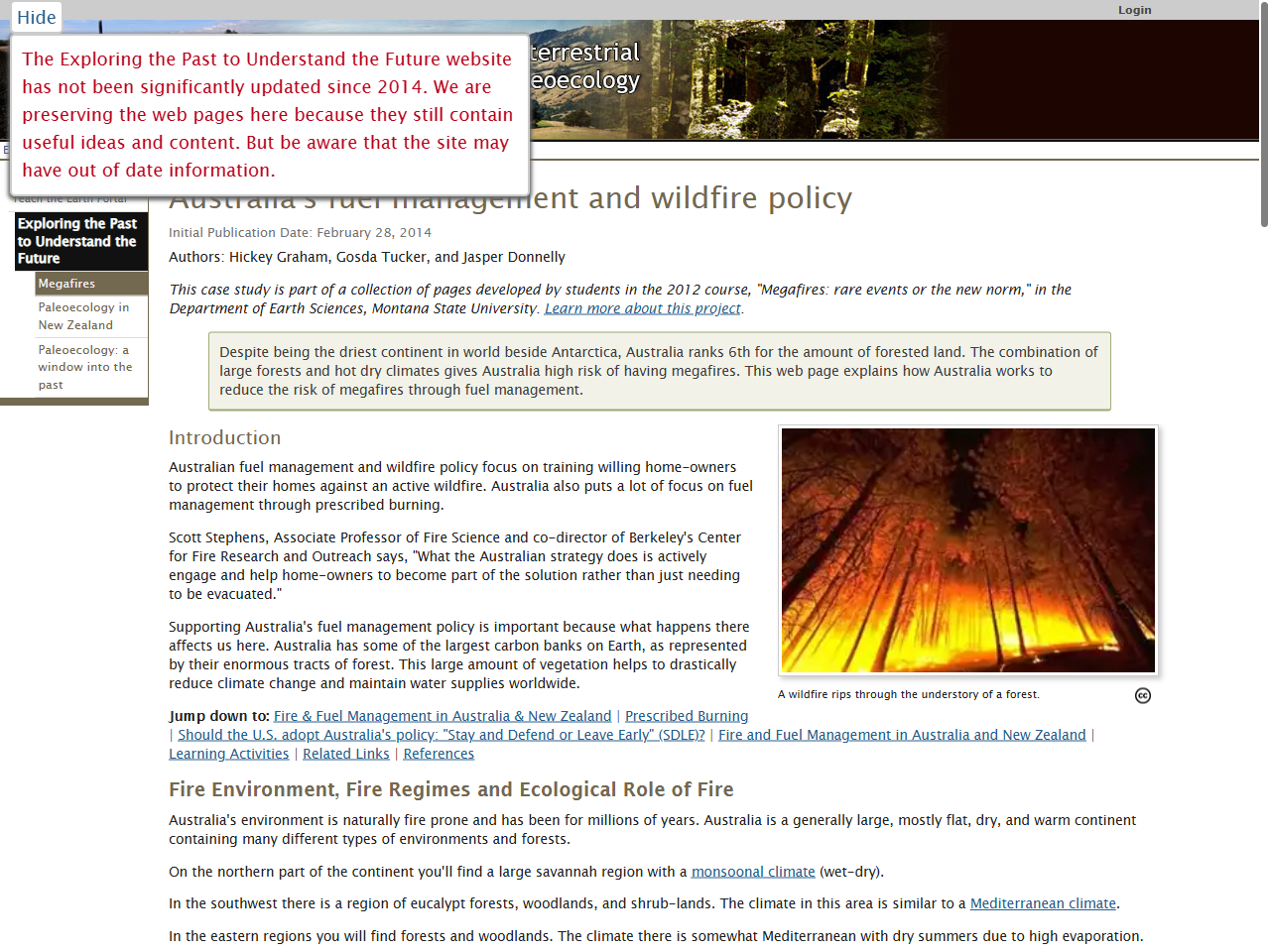 Preview of Australia's fuel management and wildfire policy - SERC (Carleton), accessed July 12, 2025, 