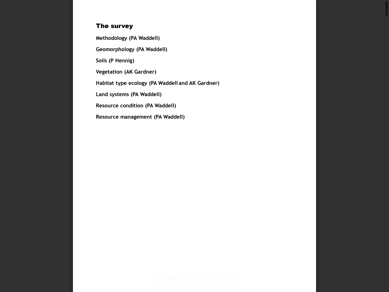 Preview of An inventory and condition survey of the Western Australian part of the Nullarbor region - DPIRD's Digital library