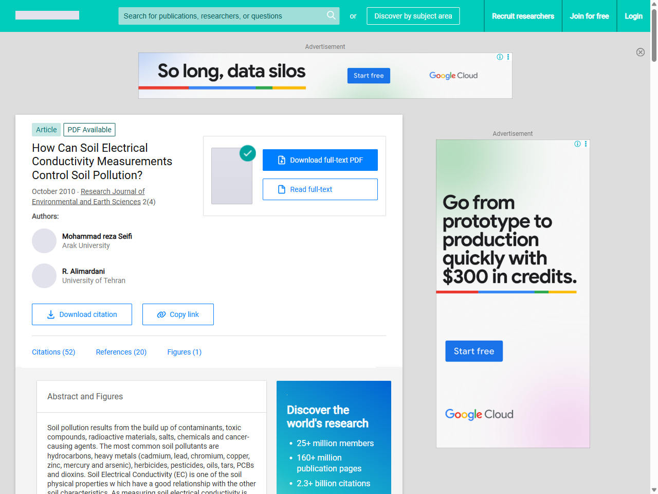 Preview of How Can Soil Electrical Conductivity Measurements Control Soil Pollution? - ResearchGate, accessed July 30, 2025