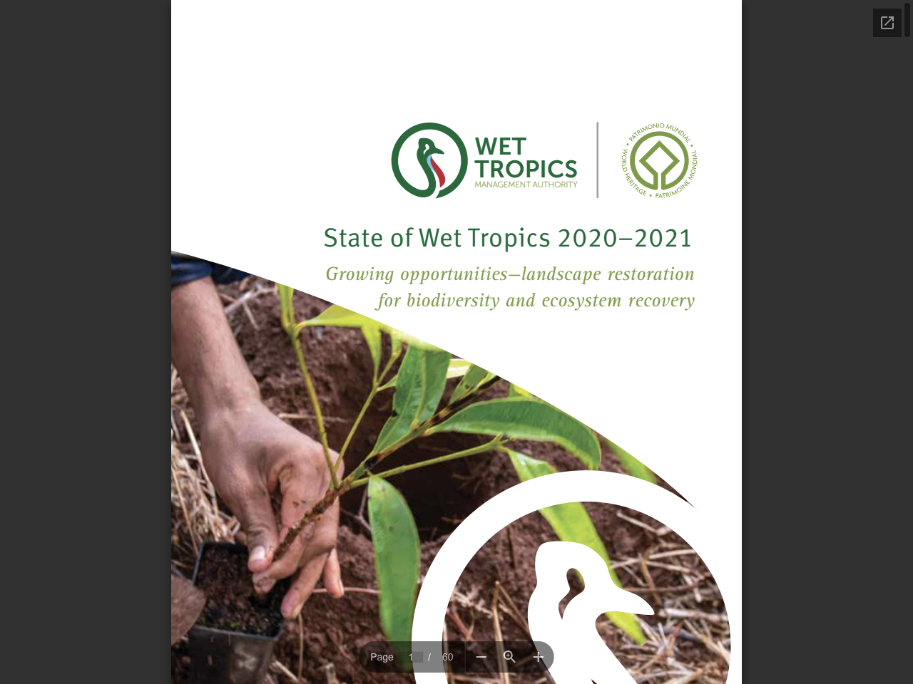 Preview of State of Wet Tropics 2020–2021, accessed July 22, 2025, 