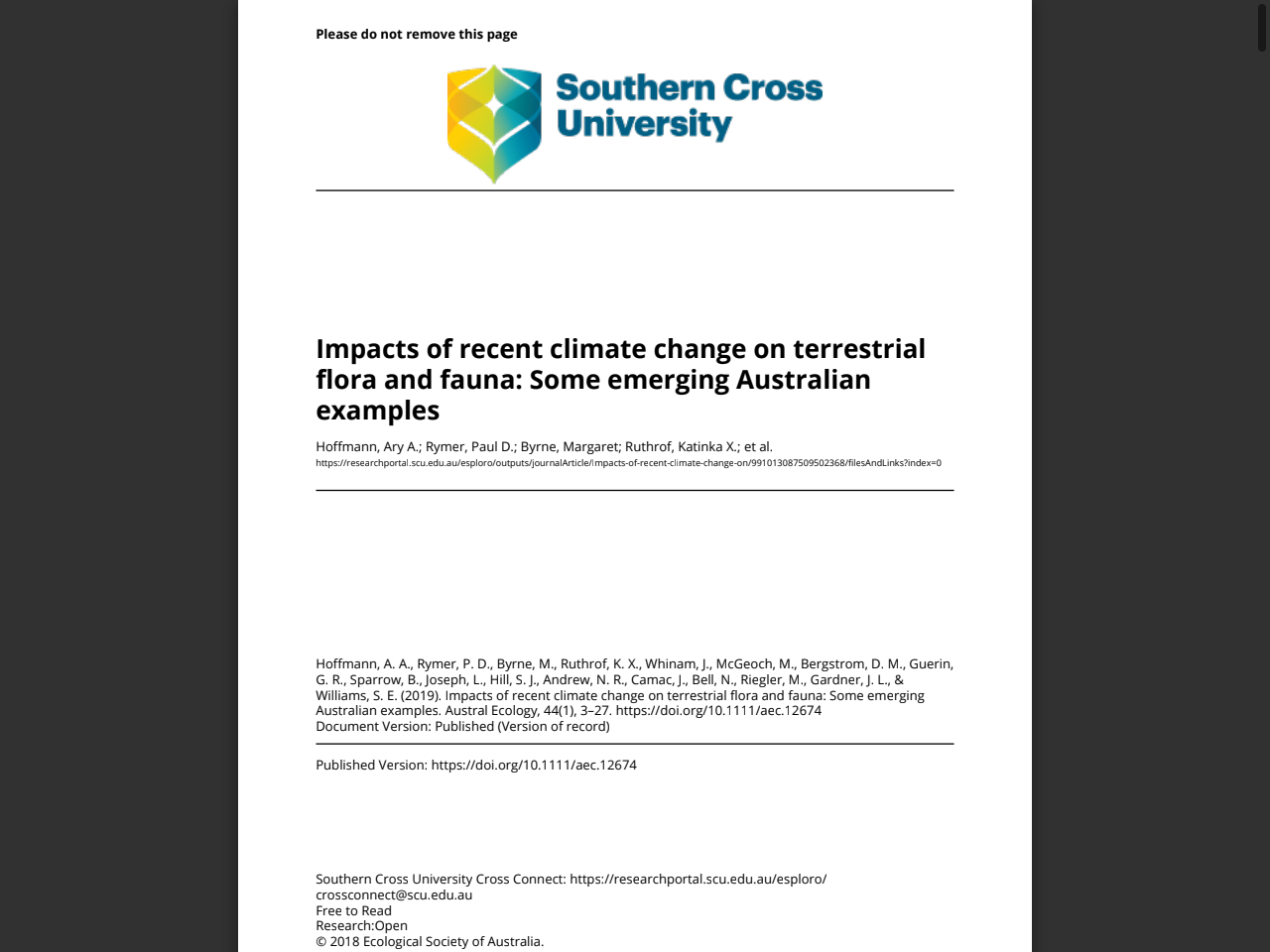 Preview of After the Logging - Victorian National Parks Association, accessed April 6, 2026