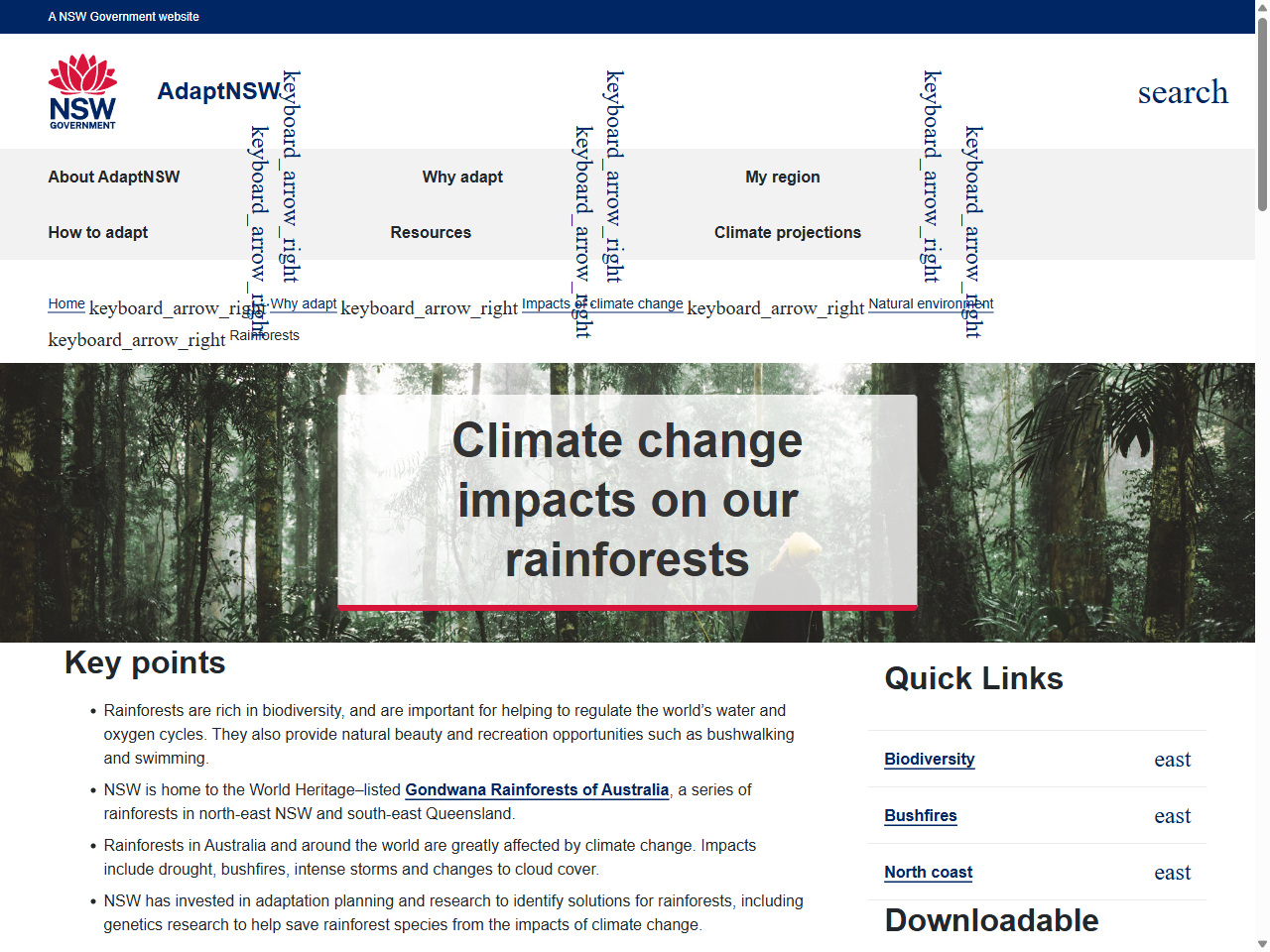 Preview of NVIS Fact sheet MVG 1 – Rainforests and vine thickets