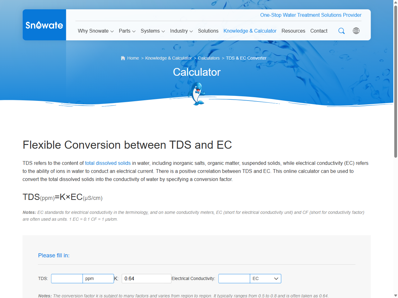 Preview of TDS and EC Conversion - Snowate, accessed July 27, 2025,