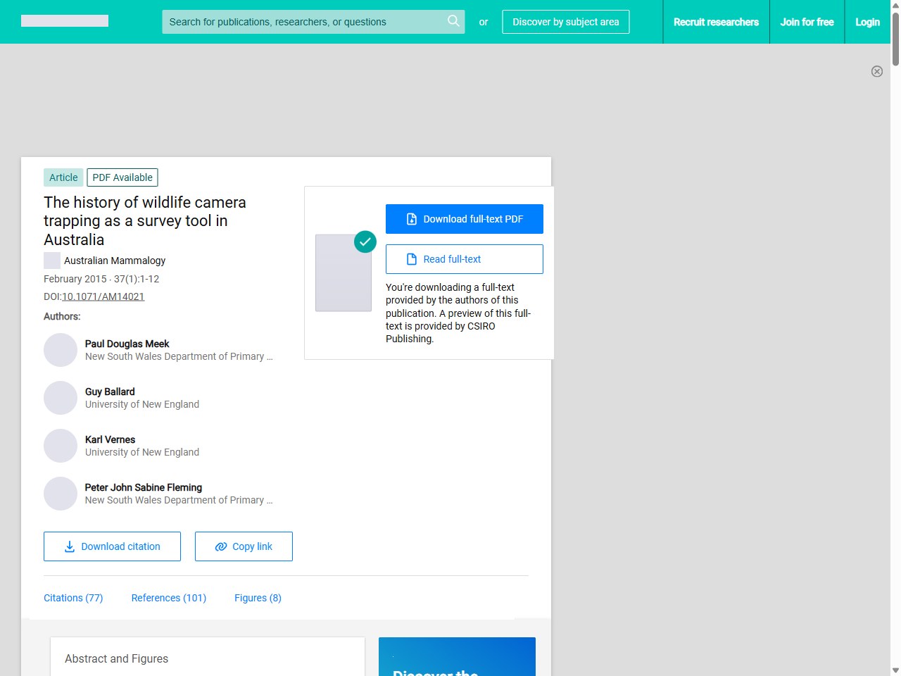 Preview of Snap happy: camera traps are an effective sampling tool when compared with alternative methods - PubMed Central, accessed July 22, 2025