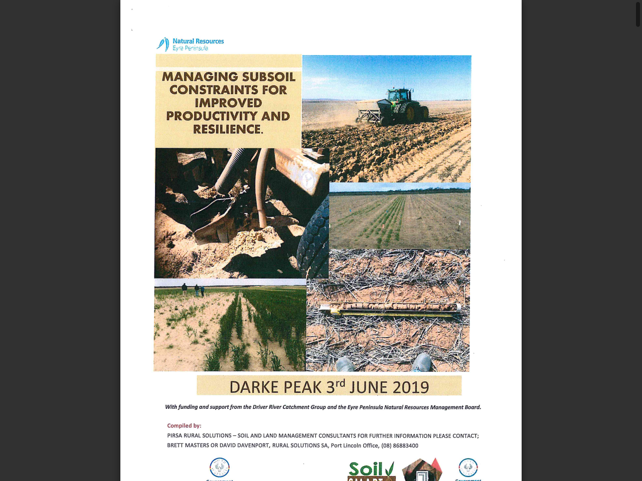 Preview of Managing subsoil constraints for improved productivity on Eyre Peninsula