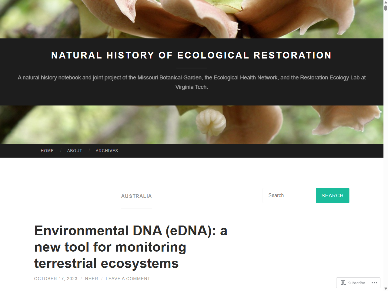 Preview of Australia | Natural History of Ecological Restoration - WordPress.com, accessed July 20, 2025, 