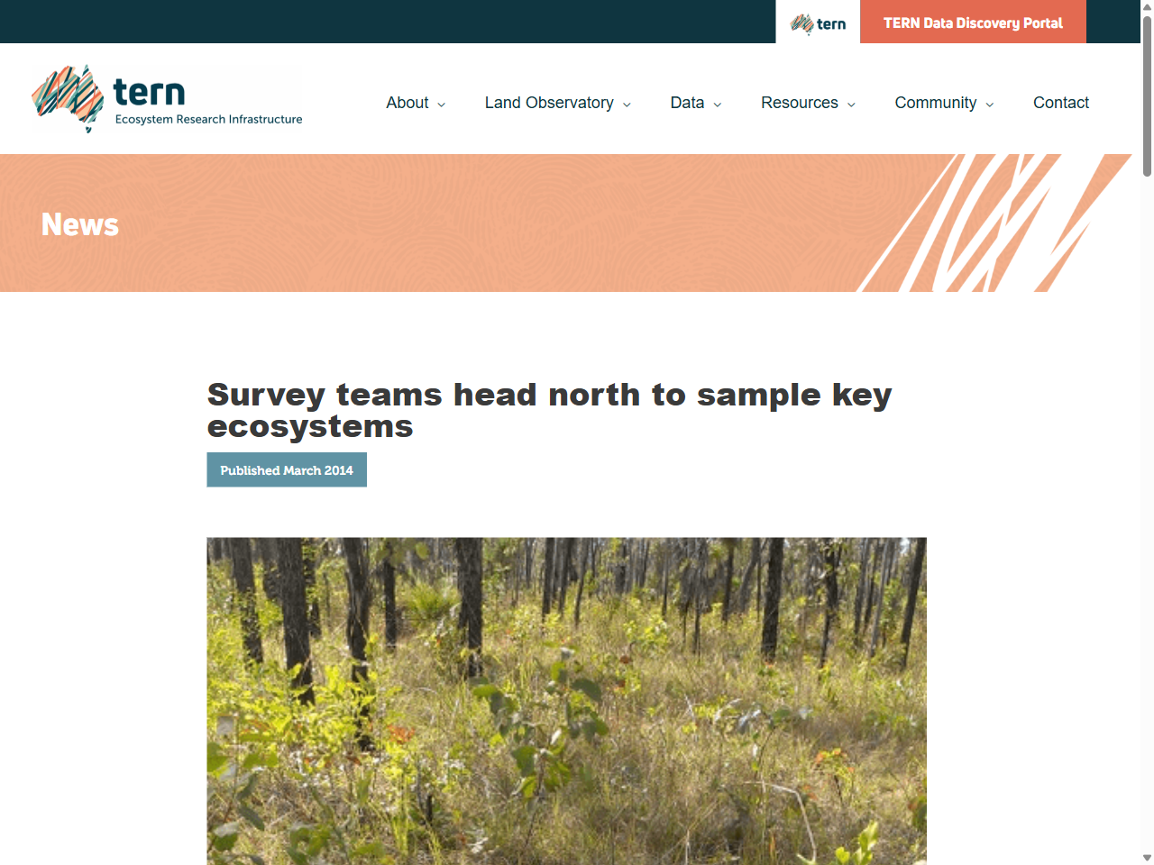 Preview of Survey teams head north to sample key ecosystems | TERN Australia, accessed May 16, 2025,