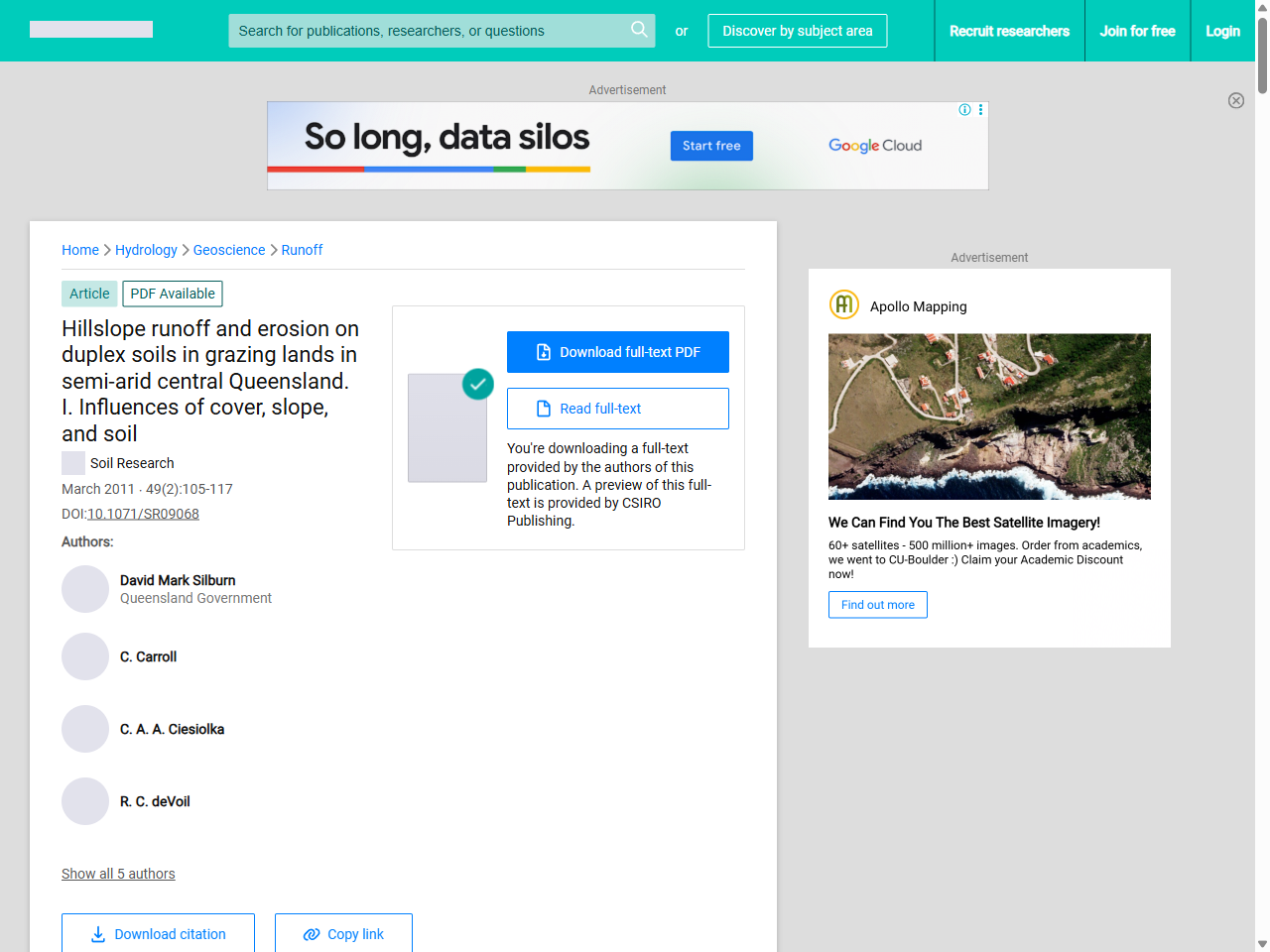Preview of Reducing sediment sources to the Reef: Managing alluvial gully erosion - NESP TWQ, accessed July 19, 2025