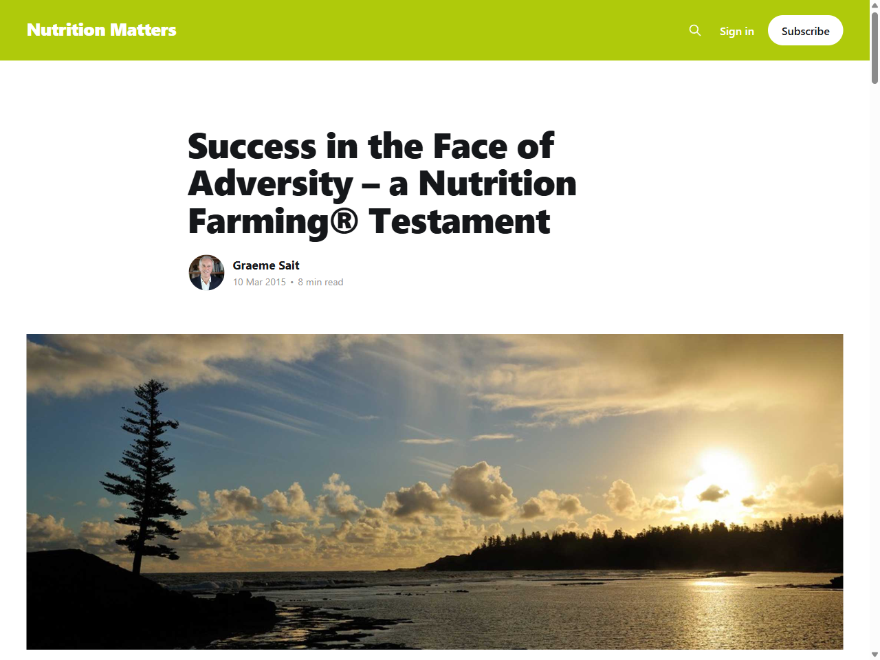 Preview of Success in the Face of Adversity – a Nutrition Farming® Testament, accessed July 25, 2025, 