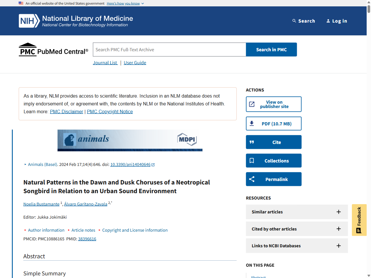 Preview of Natural Patterns in the Dawn and Dusk Choruses of a Neotropical Songbird in Relation to an Urban Sound Environment - PubMed Central