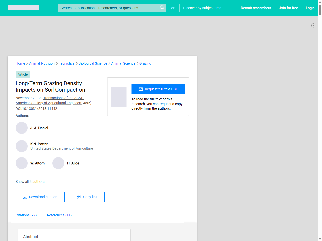 Preview of Impacts of grazing systems on soil compaction and pasture production in Alberta, accessed July 28, 2025, 