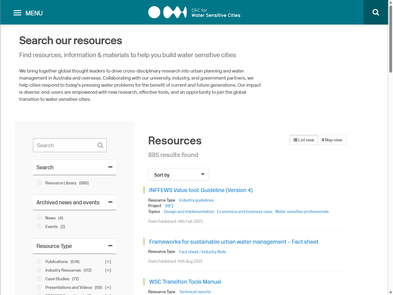 Preview of Resources - CRC for Water sensitive cities, accessed August 11, 2025