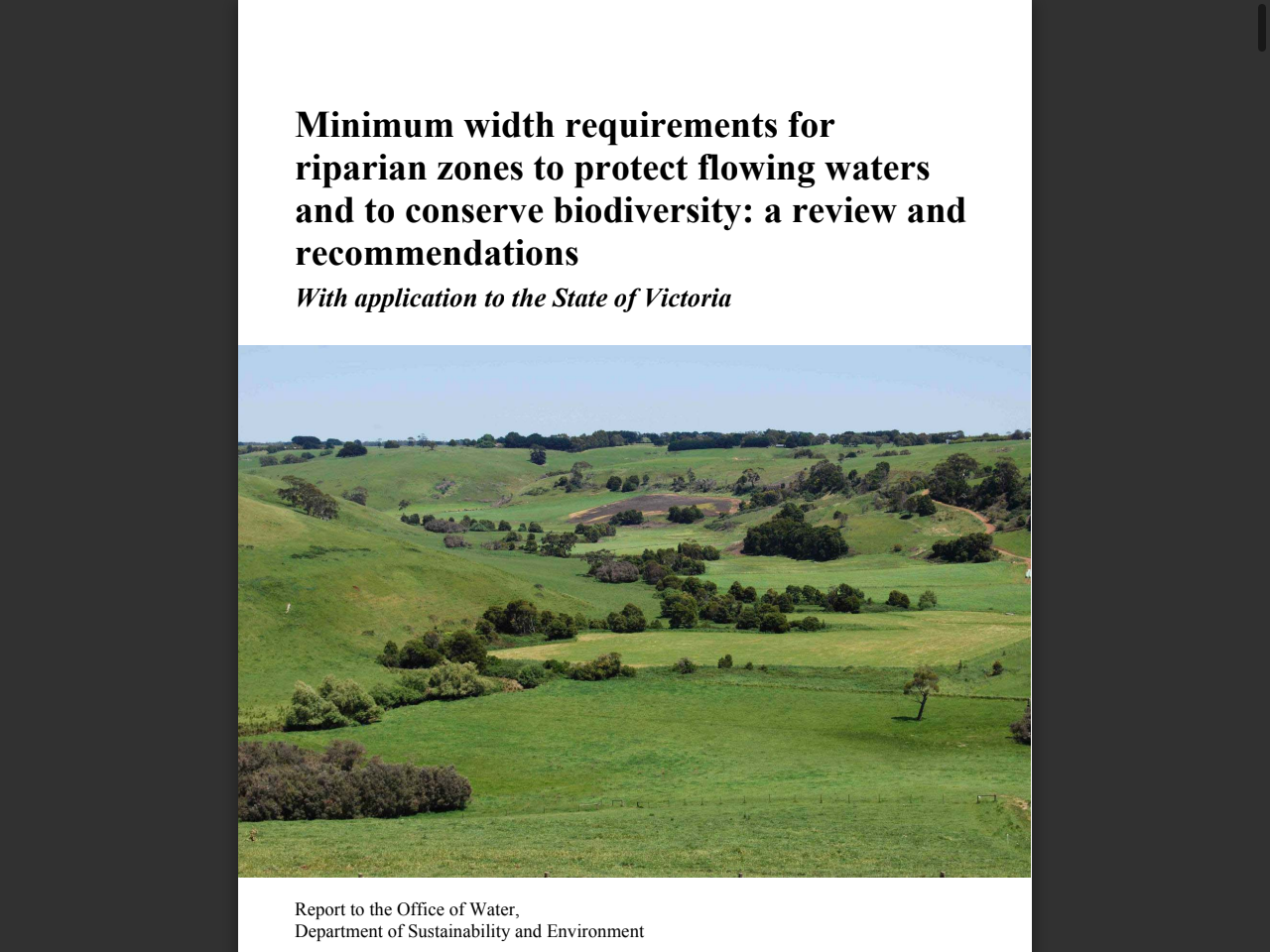 Preview of Minimum width requirements for riparian zones to protect flowing waters and to conserve biodiversity, accessed July 7, 2025, 