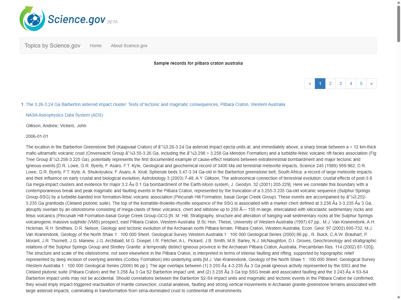 Preview of pilbara craton australia: Topics by Science.gov, accessed July 28, 2025