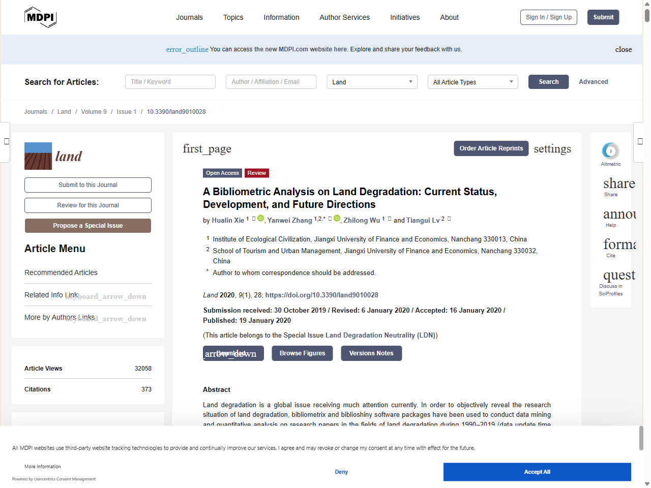 Preview of A Bibliometric Analysis on Land Degradation: Current Status, Development, and Future Directions - MDPI, accessed August 28, 2025