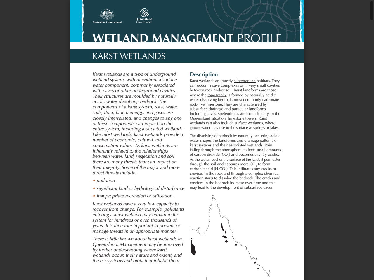 Preview of Karst wetlands - WetlandInfo, accessed July 26, 2025,