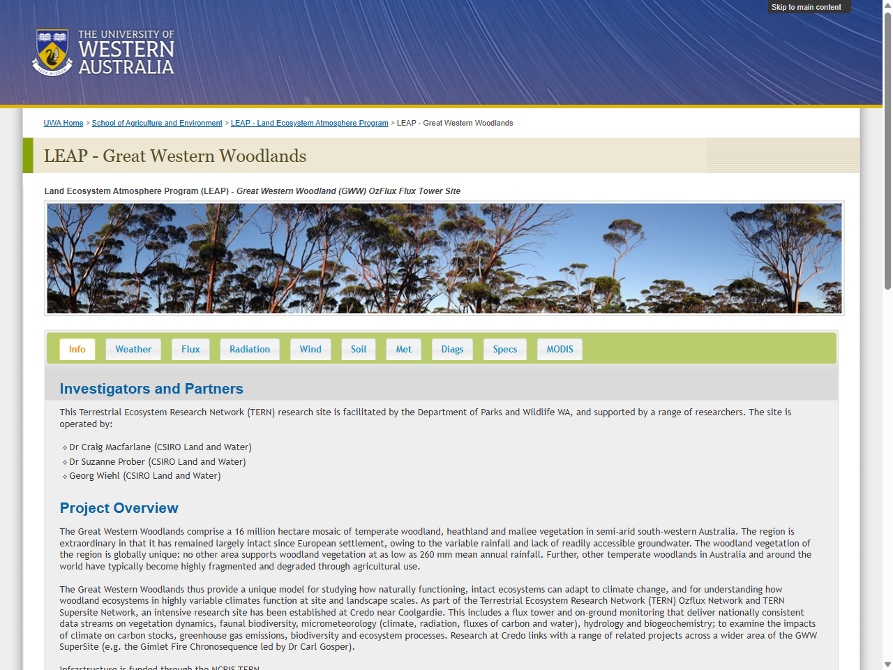 Preview of The Great Western Woodlands TERN SuperSite: ecosystem monitoring infrastructure and key science learnings - Journal of Ecology and Environment, accessed July 13, 2025