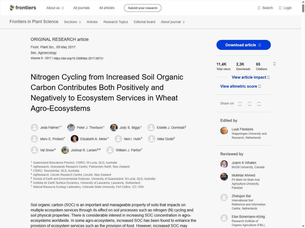 Preview of Australian Journal of Soil Research, accessed July 19, 2025