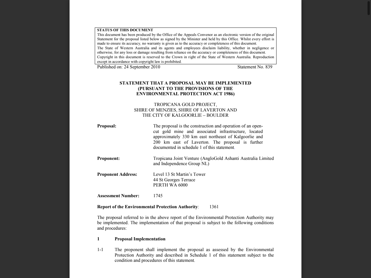 Preview of Nitrate in freshwater, toxicant default guideline values for protecting ...