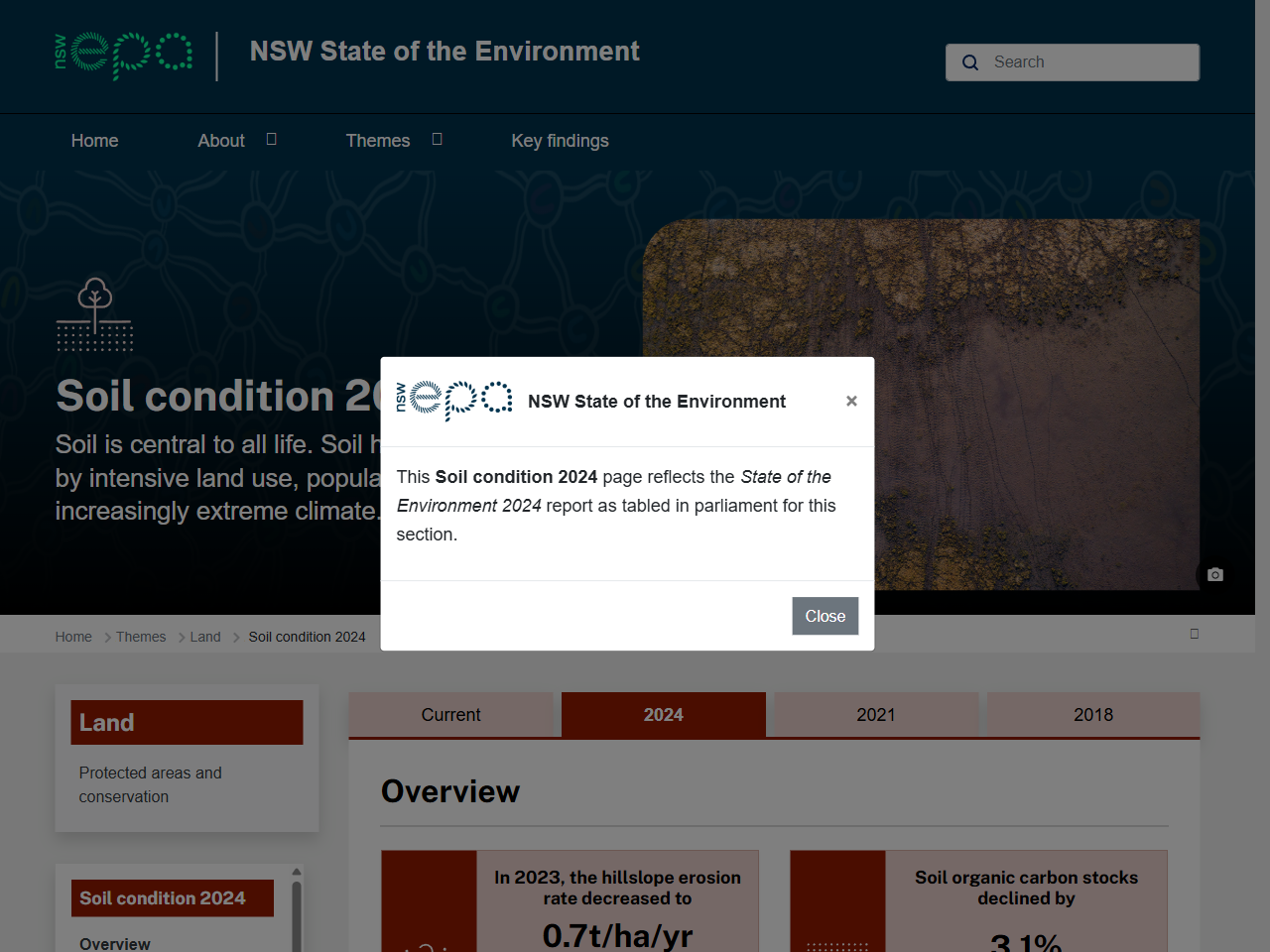Preview of Soil condition 2024 | NSW State of the Environment, accessed July 7, 2025, 