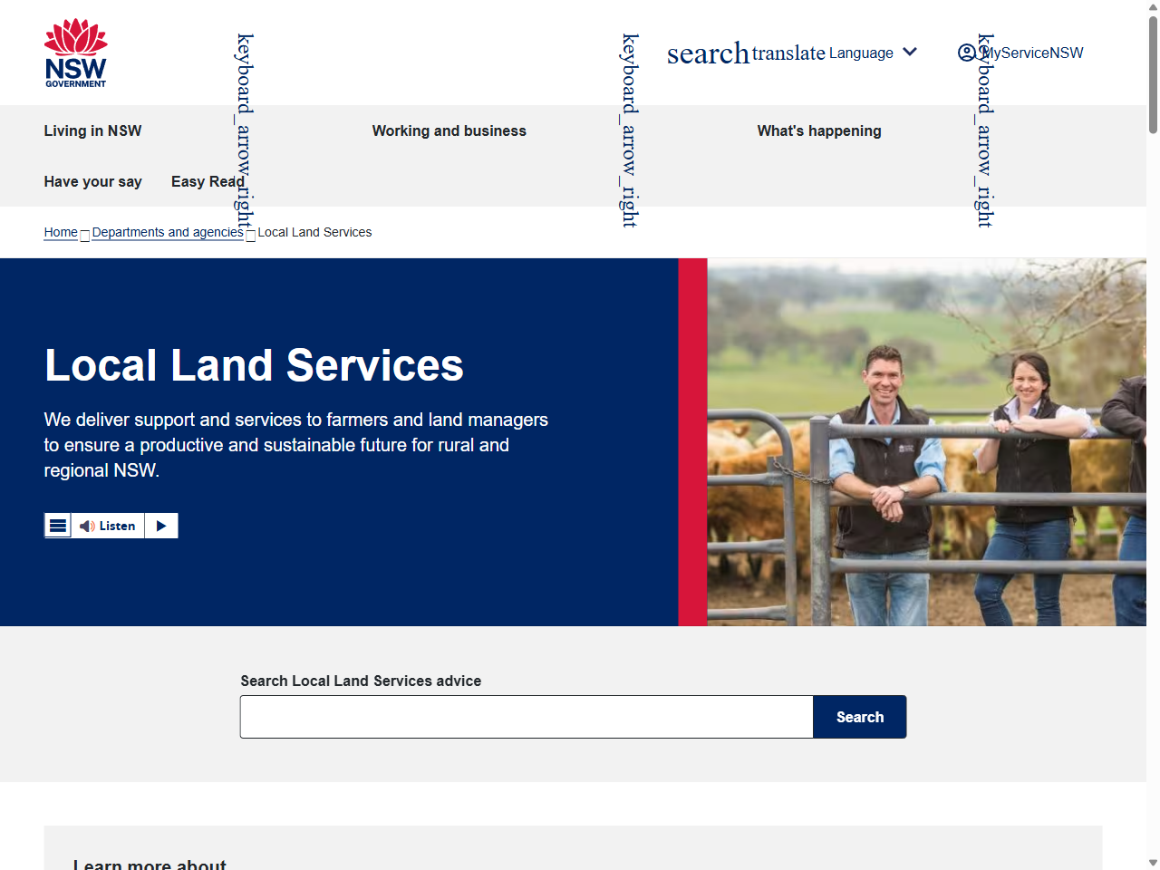 Preview of Maintain and improve groundcover - Local Land Services, accessed July 27, 2025