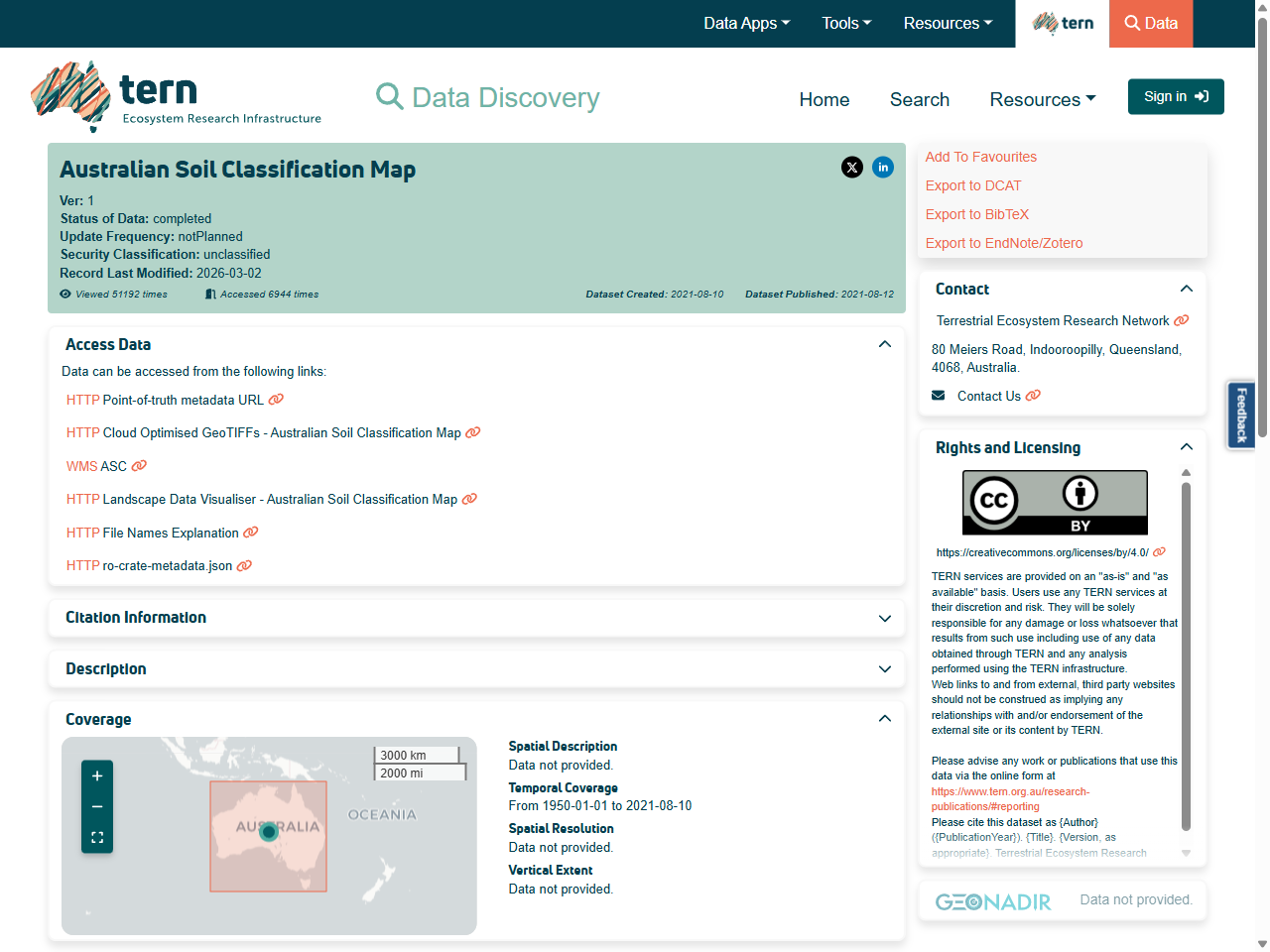 Preview of Australian Soil Classification Map - TERN Data Discovery Portal, accessed August 28, 2025,
