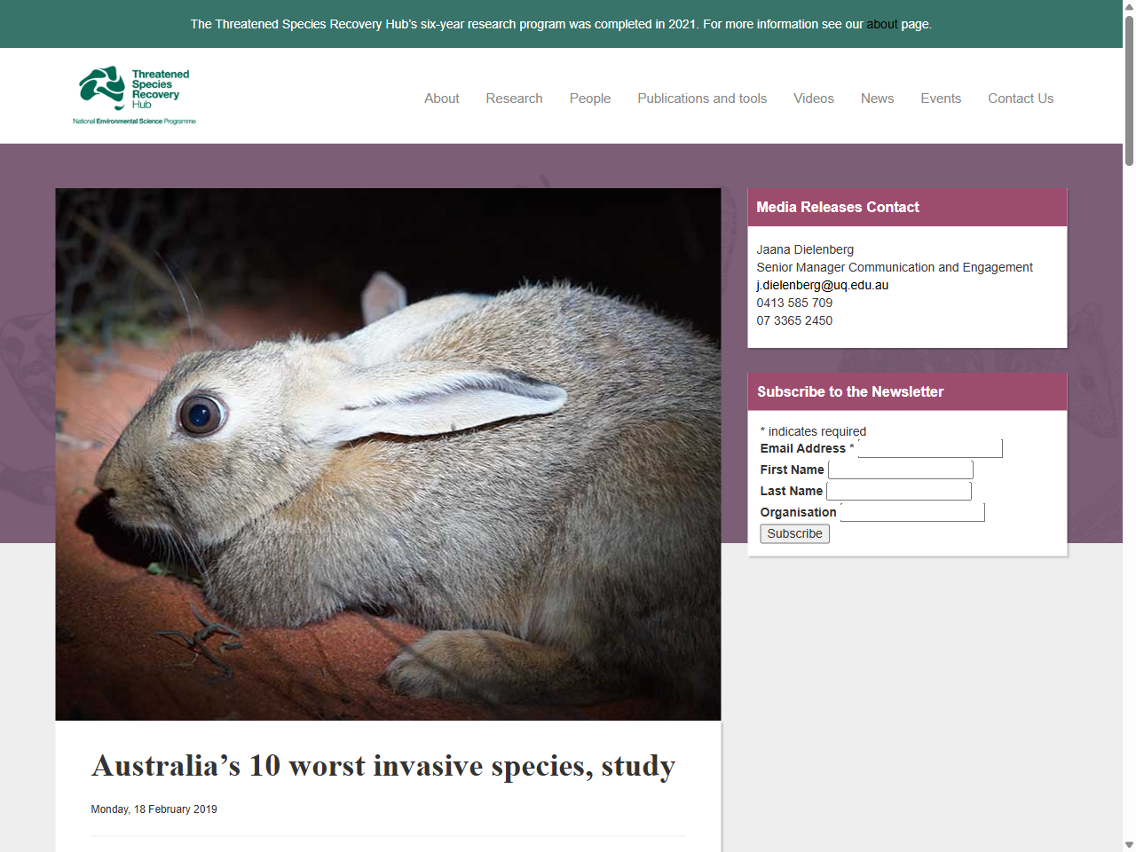 Preview of Australia's 10 worst invasive species, study, accessed July 6, 2025,