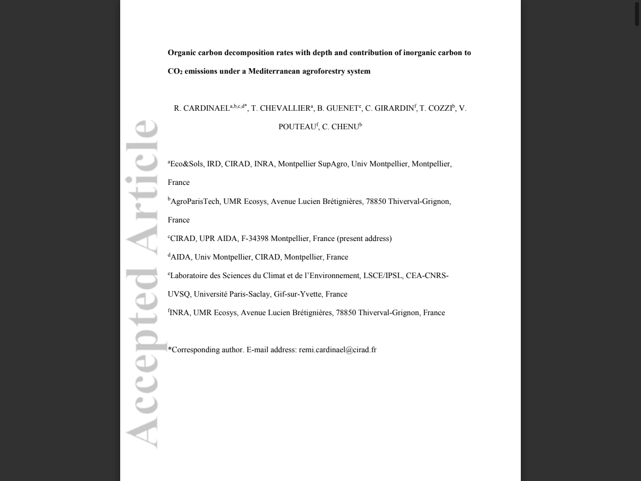Preview of Soil Inorganic Carbon, the Other and Equally Important Soil Carbon Pool: Distribution, Controlling Factors, and the Impact of C, accessed July 27, 2025,