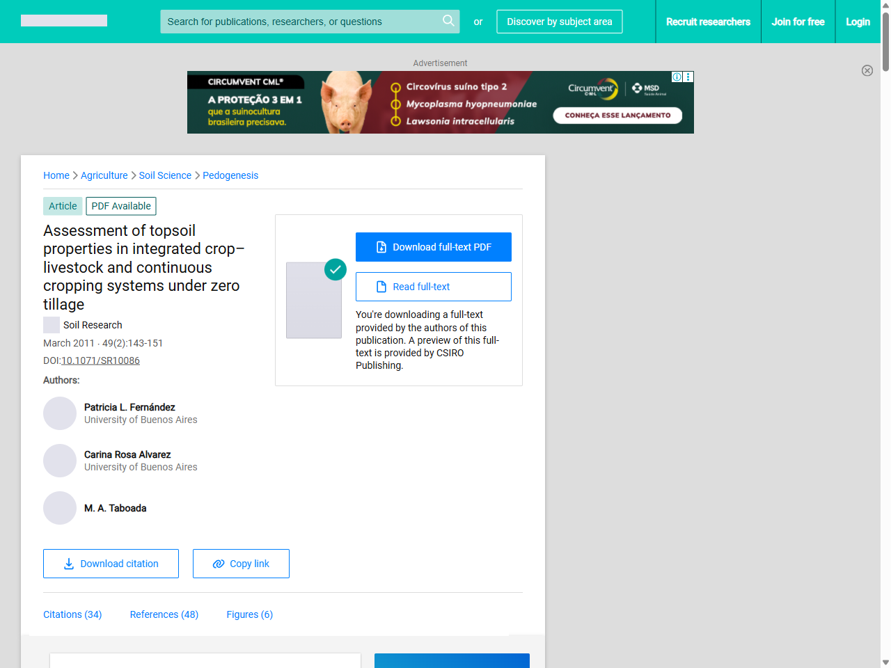 Preview of Evaluation of soil compaction in an irrigated short-duration grazing system - ResearchGate