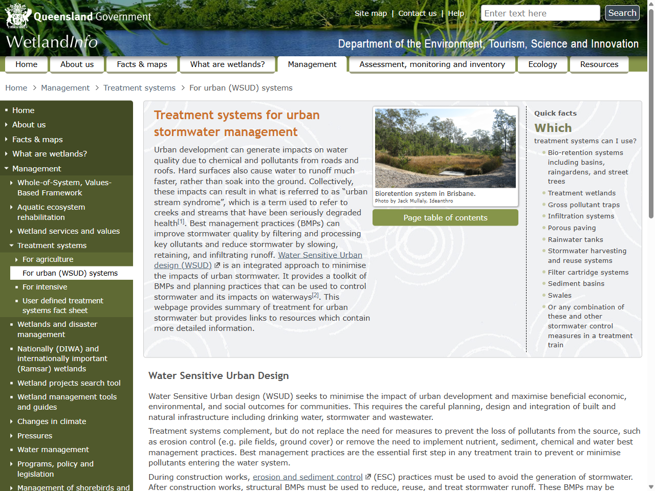 Preview of Treatment systems for urban stormwater management - WetlandInfo, accessed July 25, 2025, 