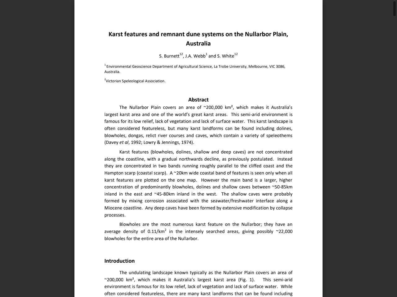 Preview of Karst features and remnant dune systems on the Nullarbor Plain, Australia, accessed July 26, 2025,