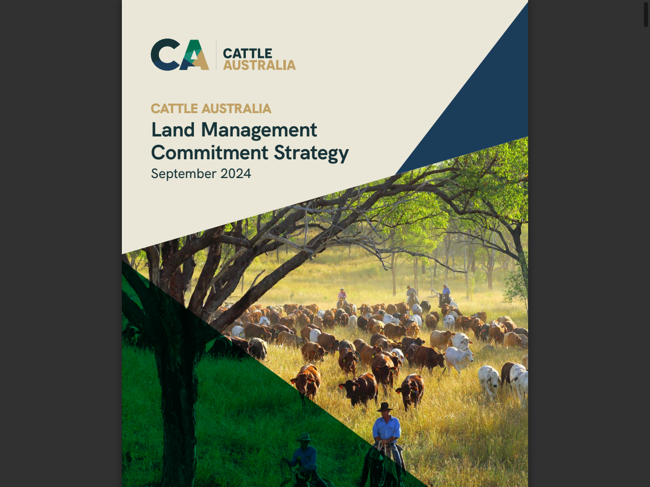 Preview of CATTLE AUSTRALIA - Land Management Commitment Strategy, accessed May 12, 2025