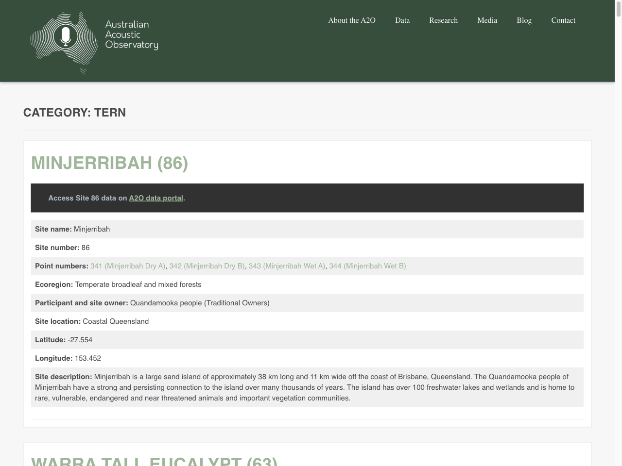 Preview of TERN – Australian Acoustic Observatory | A2O, accessed July 22, 2025, 