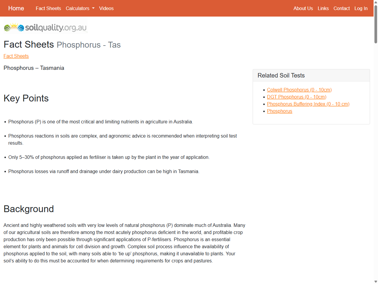 Preview of Phosphorus - WA | Fact Sheets | soilquality.org.au, accessed August 4, 2025