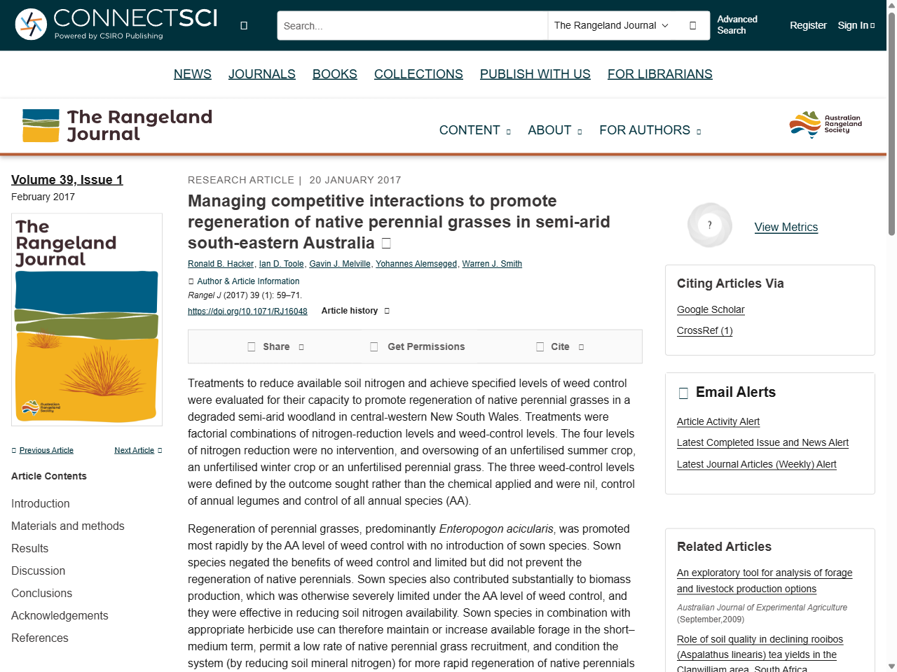 Preview of (PDF) Competition for Nitrogen between Australian Native Grasses ..., accessed May 11, 2025