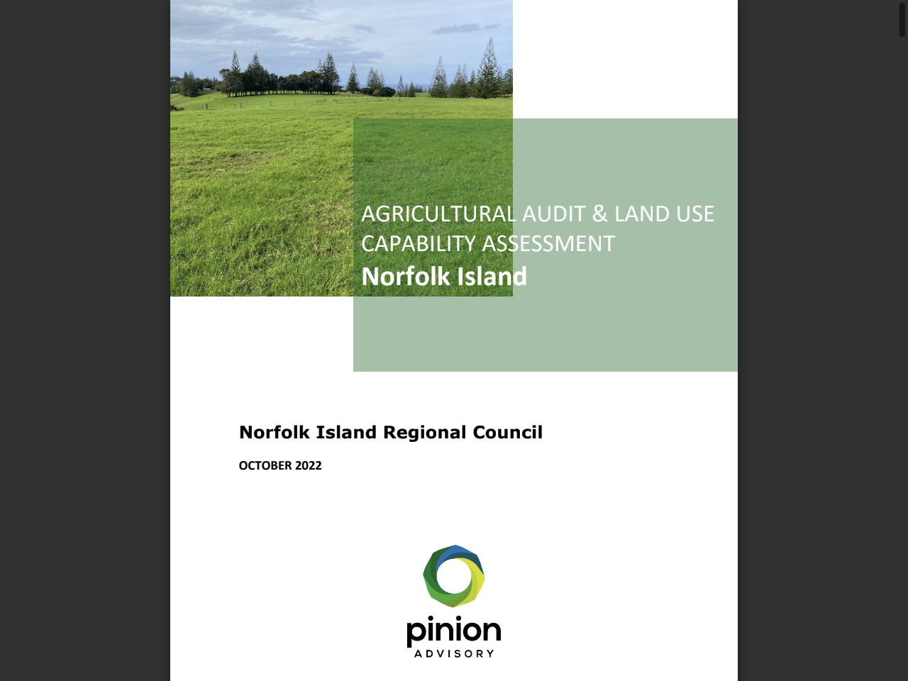 Preview of AGRICULTURAL AUDIT & LAND USE CAPABILITY ASSESSMENT ..., accessed July 30, 2025,