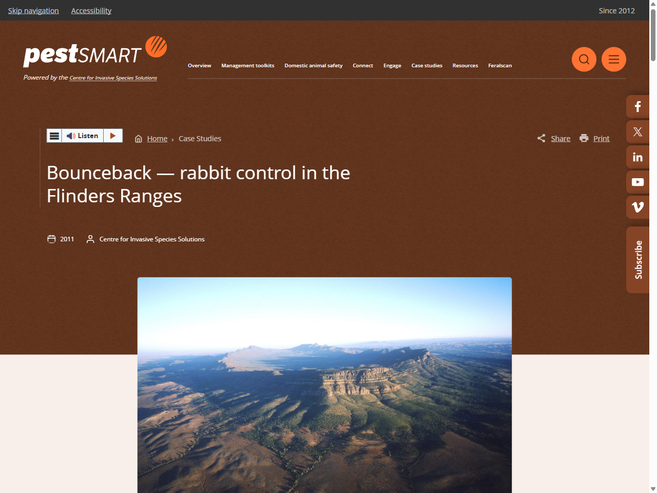 Preview of Bounceback — rabbit control in the Flinders Ranges - PestSmart
