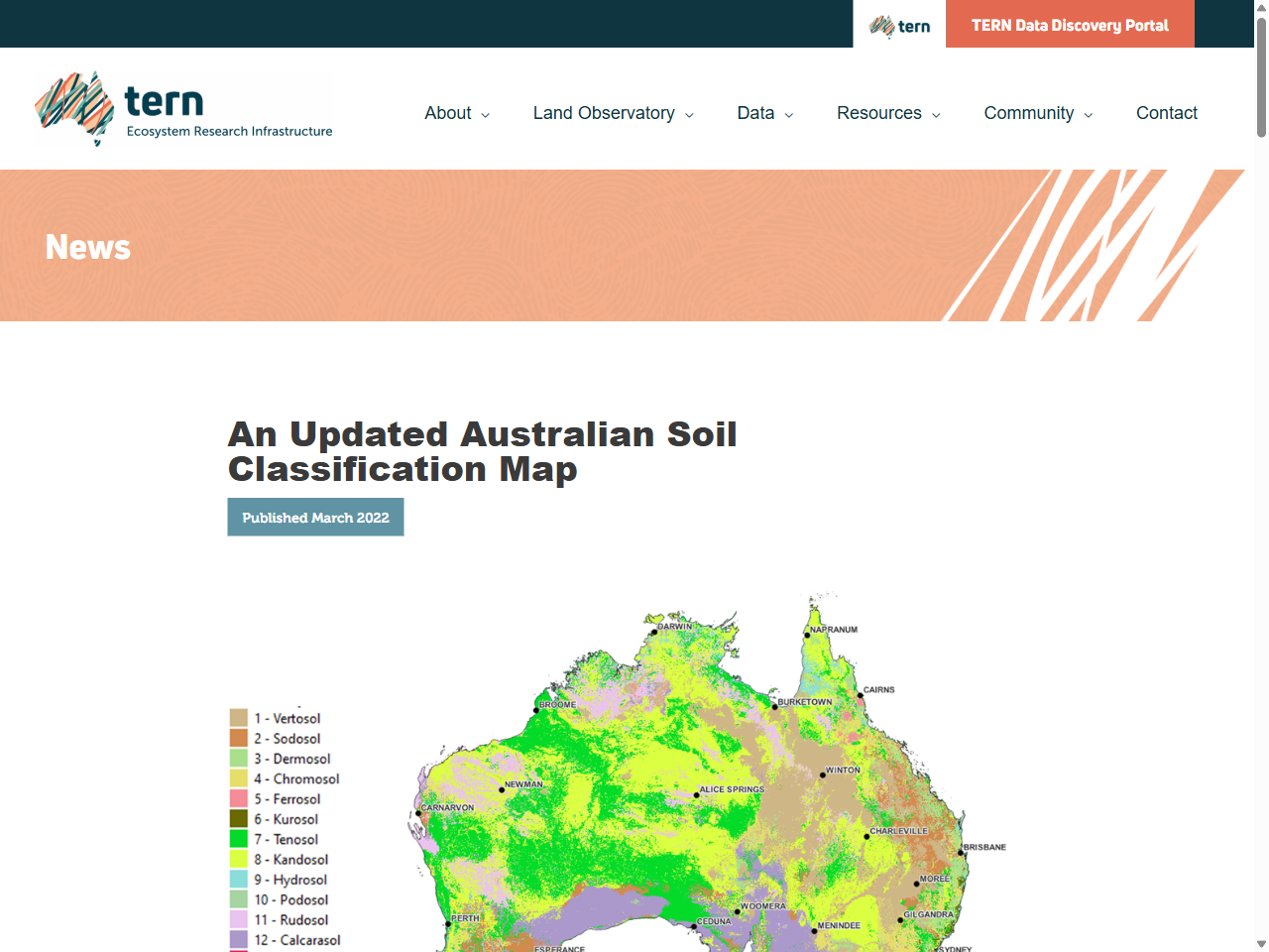 Preview of An Updated Australian Soil Classification Map | TERN Australia, accessed on June 5, 2025