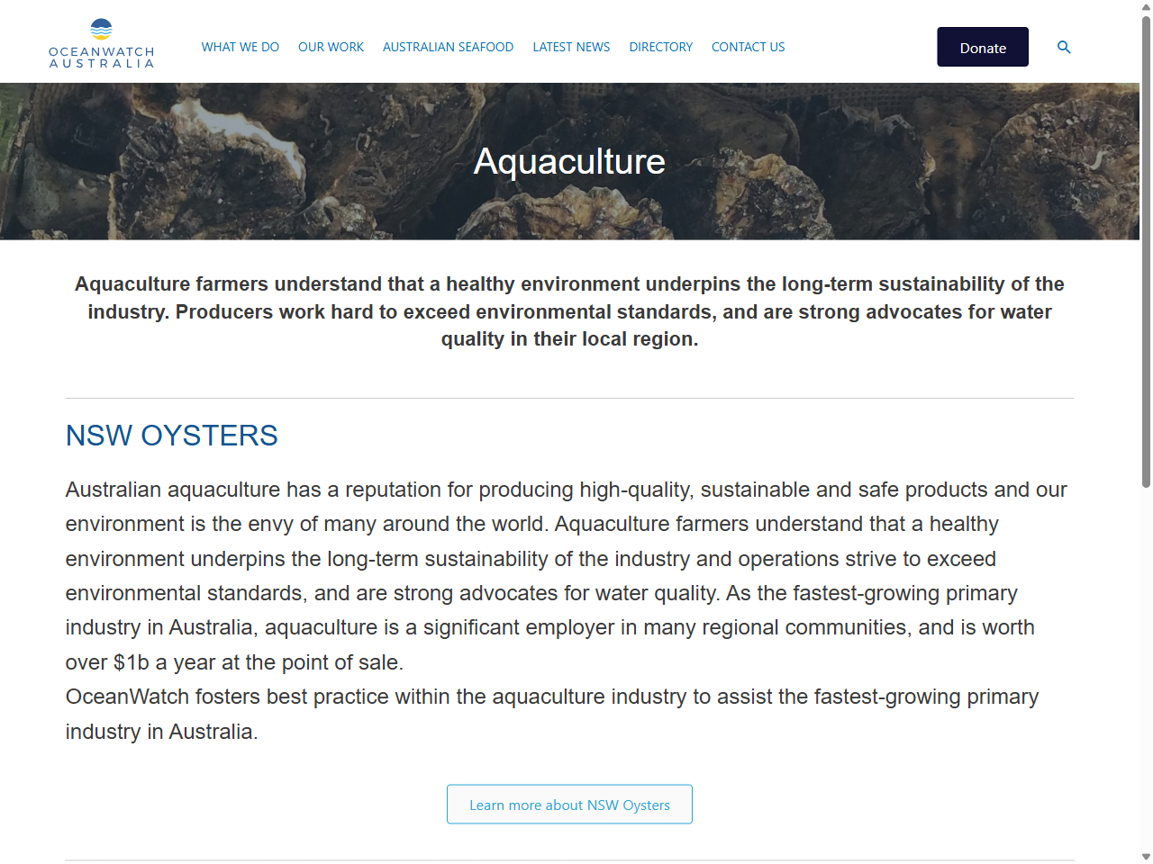 Preview of Aquaculture - Oceanwatch Australia, accessed August 10, 2025