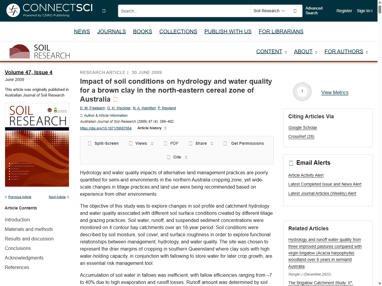 Preview of Soil Research - CSIRO PUBLISHING, accessed July 7, 2025