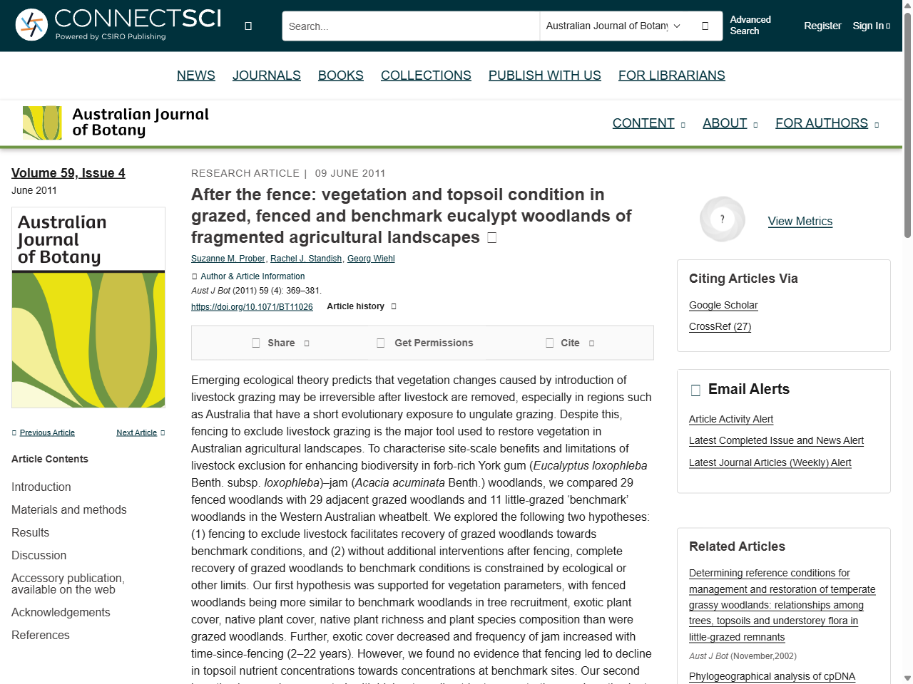 Preview of Australian Journal of Botany - CSIRO PUBLISHING, accessed August 6, 2025, 