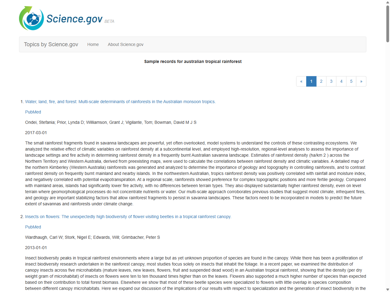 Preview of australian tropical rainforest: Topics by Science.gov