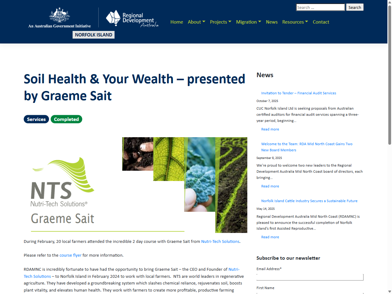 Preview of Soil Health & Your Wealth - presented by Graeme Sait - Regional Development Australia, accessed July 25, 2025, 