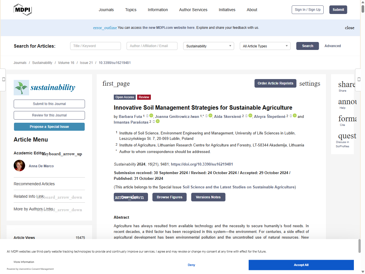 Preview of Sustainable Practices for Enhancing Soil Health and Crop Quality in Modern Agriculture: A Review - MDPI, accessed August 28, 2025, 