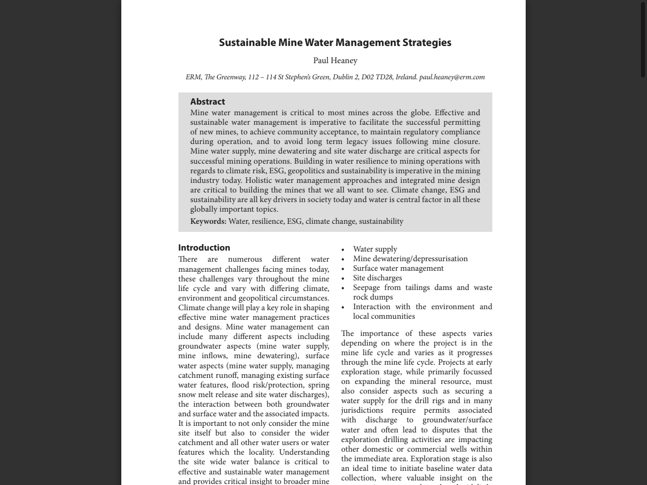 Preview of Sustainable Mine Water Management Strategies, accessed July 24, 2025