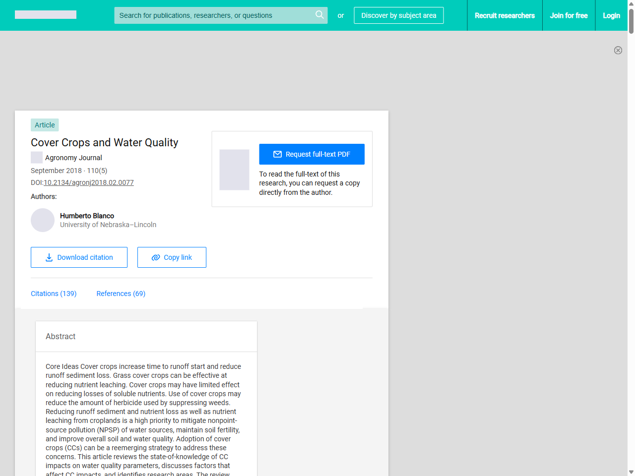 Preview of Cover Crops and Water Quality - ResearchGate, accessed August 5, 2025, 