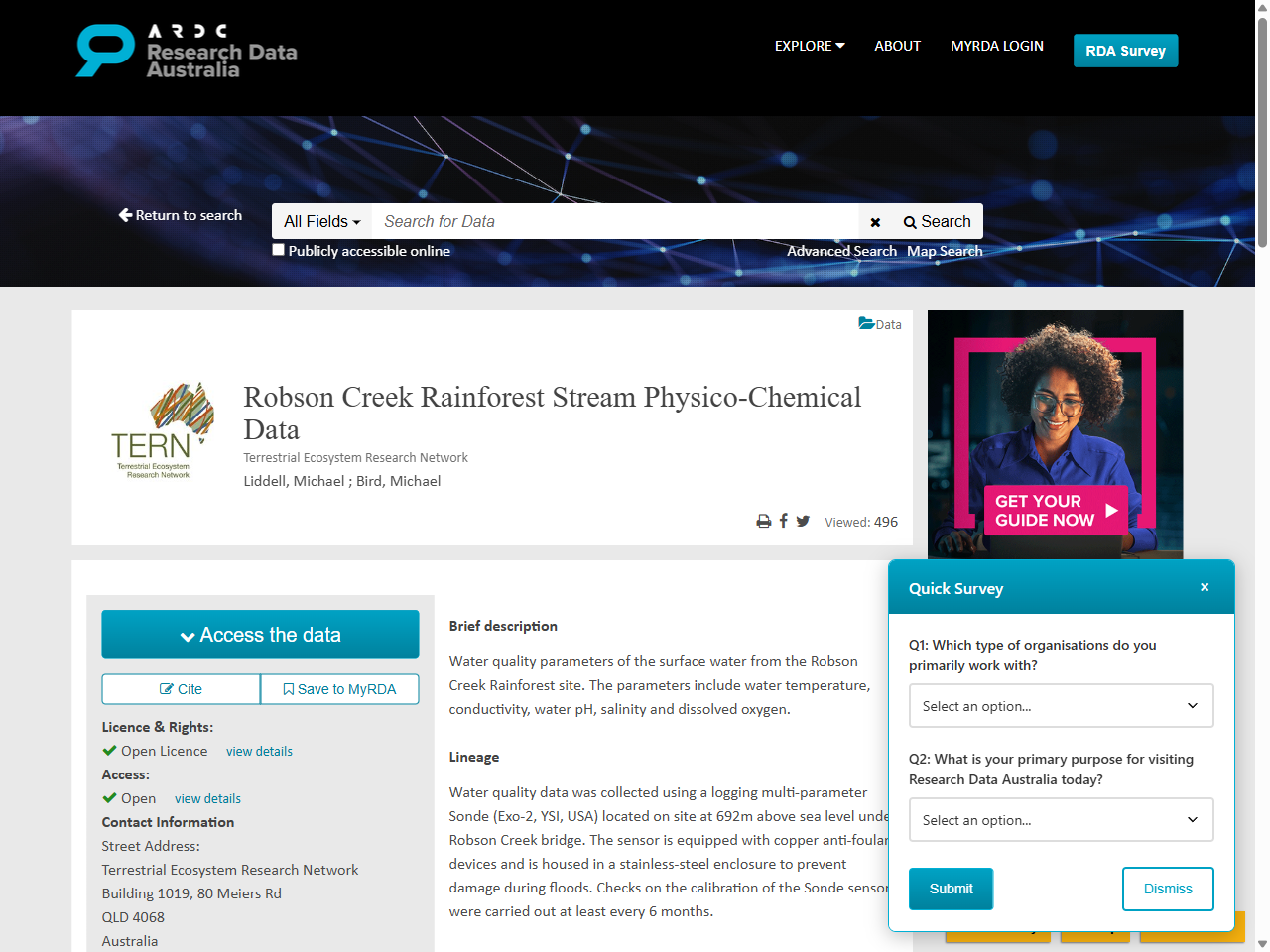 Preview of Compilation of riverine water quality data from the Great Barrier Reef catchment area, northeastern Australia - PubMed Central