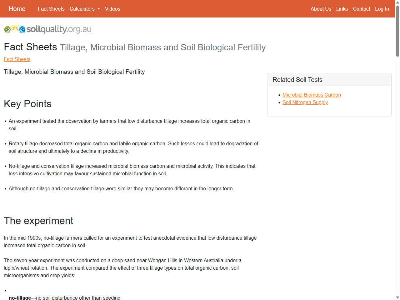 Preview of Tillage, Microbial Biomass and Soil Biological Fertility | Fact Sheets | soilquality.org.au, accessed July 18, 2025,