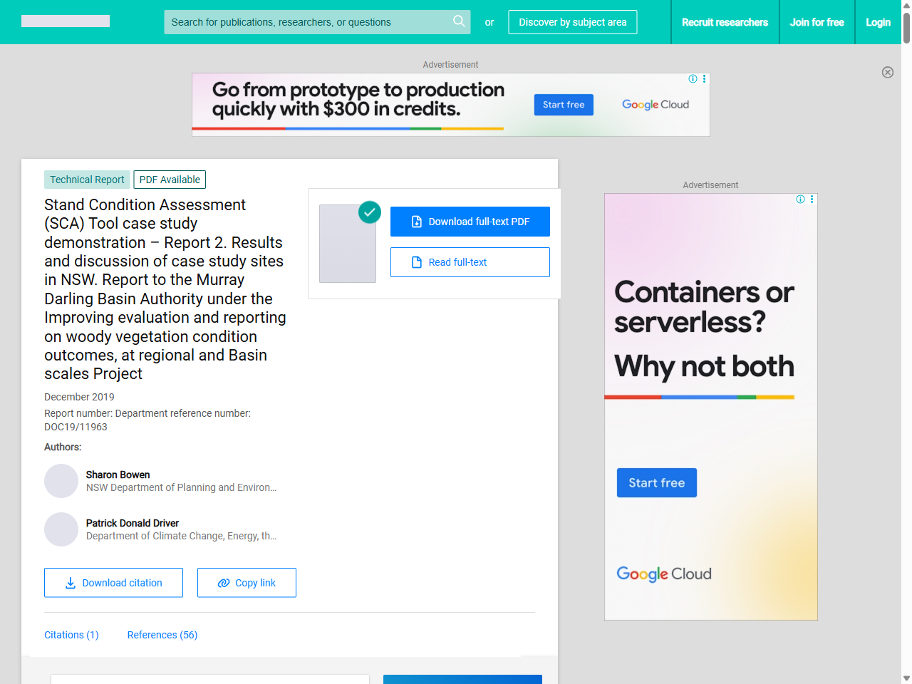 Preview of (PDF) Stand Condition Assessment (SCA) Tool case study demonstration – Report 2. Results and discussion of case study sites in NSW. Report to the Murray Darling Basin Authority under the Improving evaluation and reporting on woody vegetation condition outcomes, at regional and Basin scales Project - ResearchGate