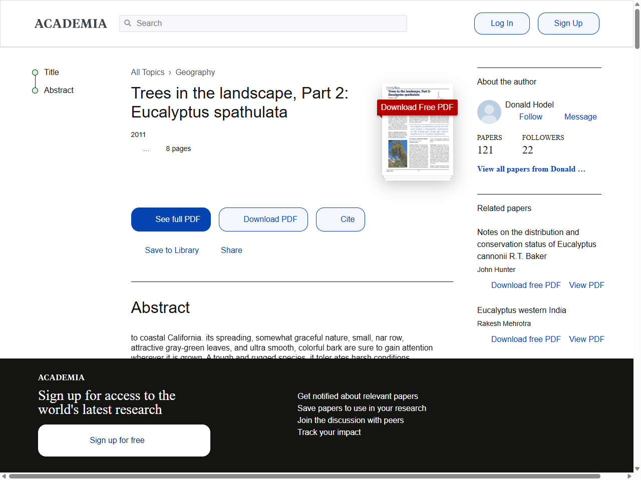 Preview of Trees in the landscape, Part 2: Eucalyptus spathulata, accessed July 11, 2025, 